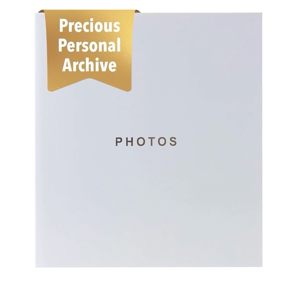 kiera Grace White Photo Album 400 4x6 picture capacity 12 x 13 x 1.5 acid free - Picture 3 of 12